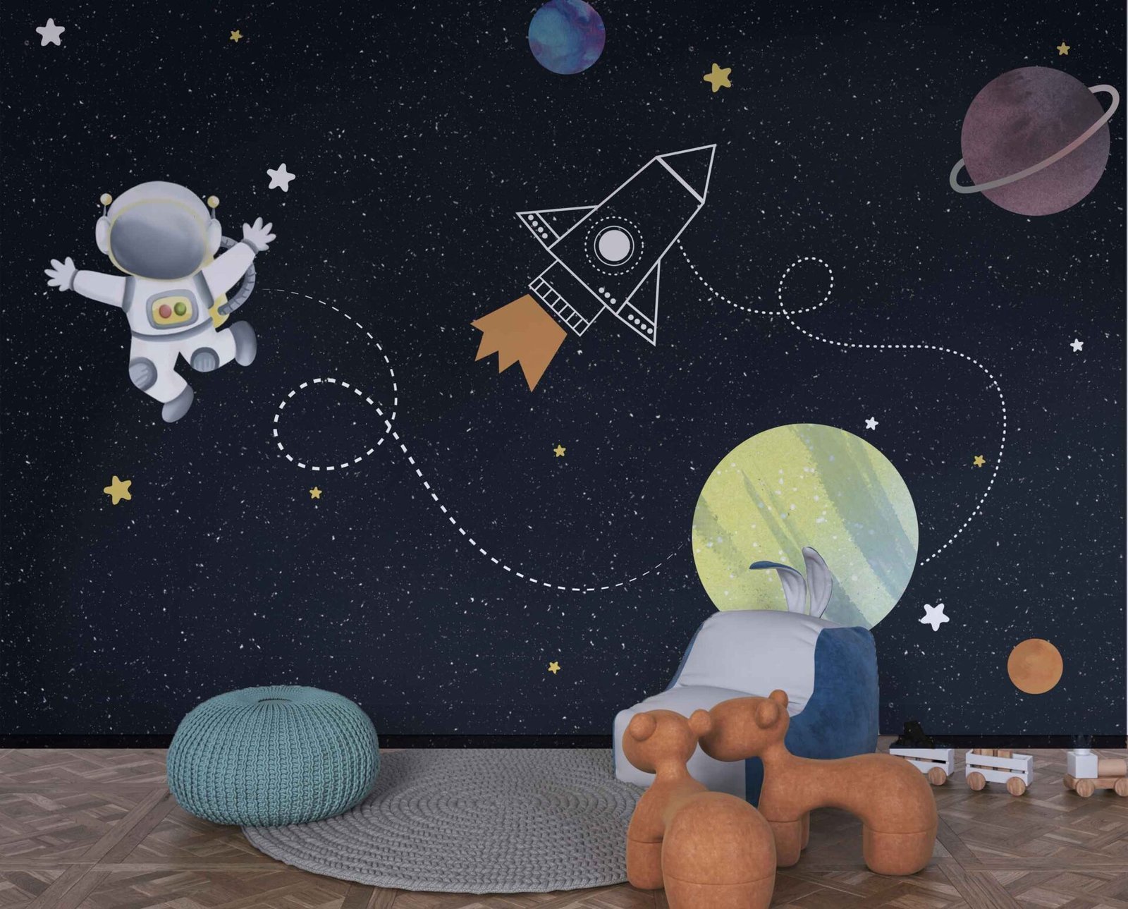 Lunar Trail — Luxury Kids Wallpaper Dubai - Image 2