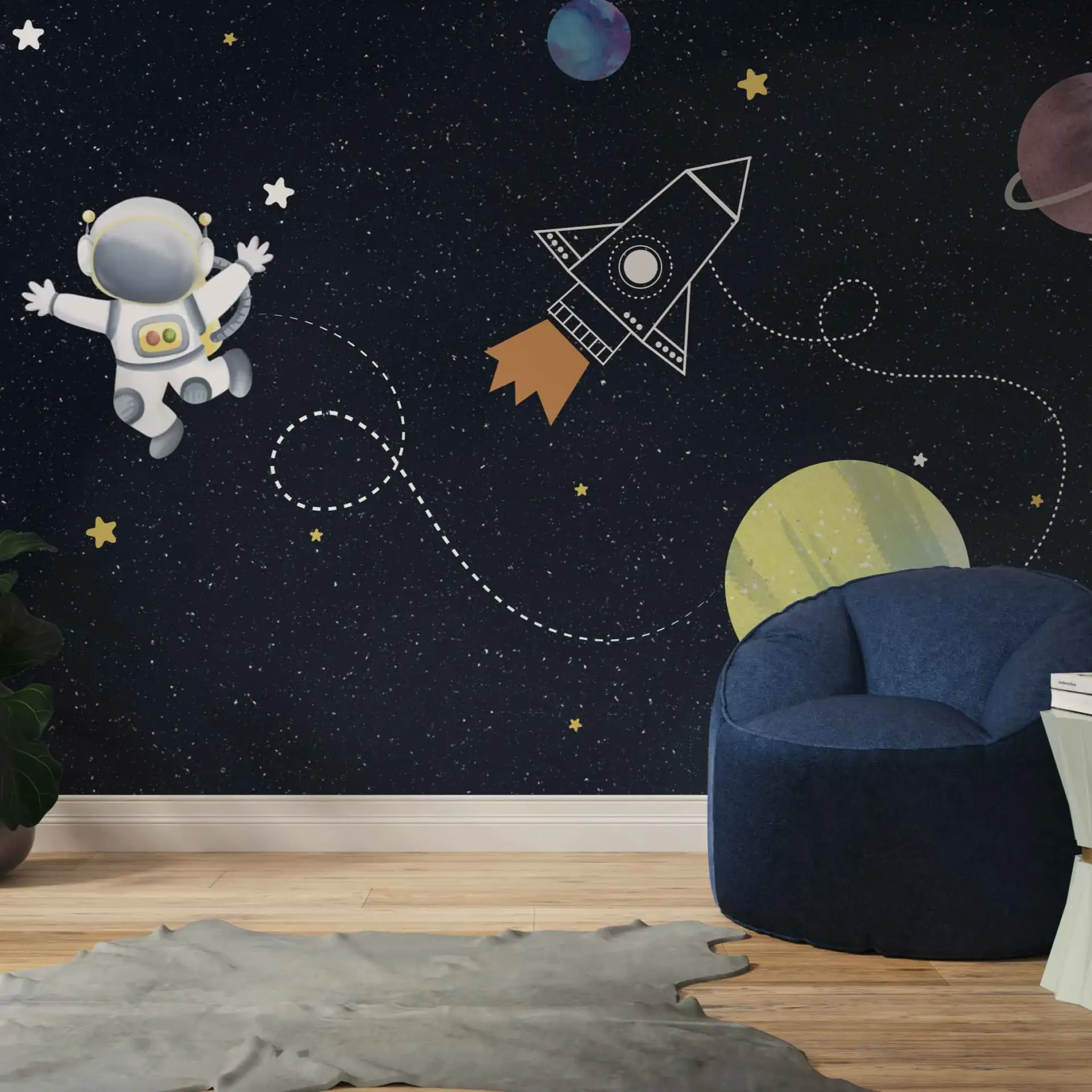 Lunar Trail — Luxury Kids Wallpaper Dubai - Image 3