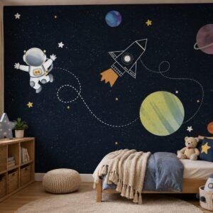 Lunar Trail — Luxury Kids Wallpaper Dubai
