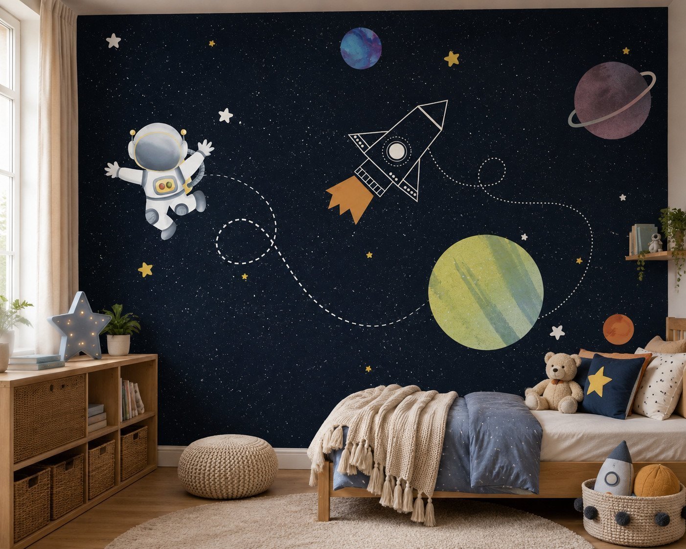Lunar Trail — Luxury Kids Wallpaper Dubai