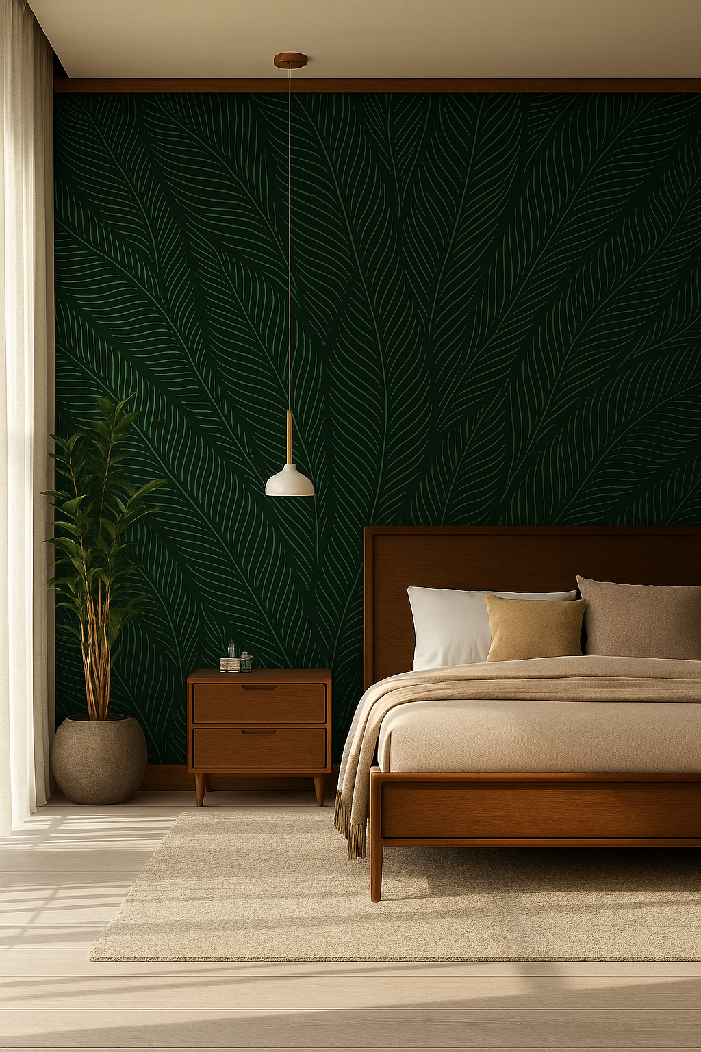 Lush Leaf — Luxury Floral Wallpaper Dubai - Image 3