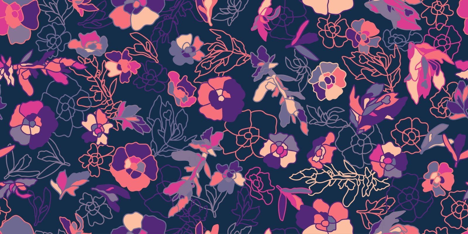Midnight Bloom — Luxury Floral Wallpaper Dubai - Image 2
