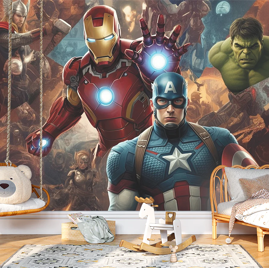 Mighty Alliance — Luxury Kids Wallpaper Dubai - Image 2