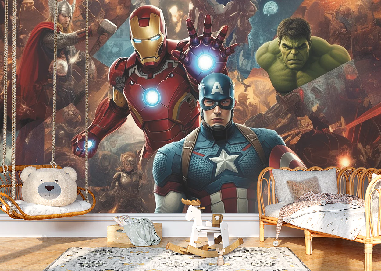 Mighty Alliance — Luxury Kids Wallpaper Dubai