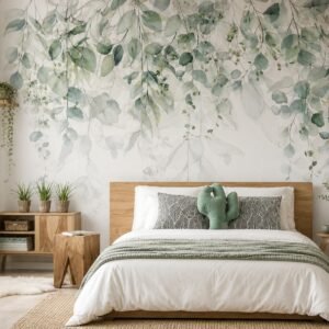 Mintleaf Tracery — Luxury Floral Wallpaper Dubai