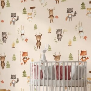 Mossy Mischief — Luxury Kids Wallpaper Dubai