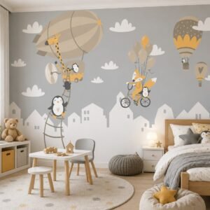 Nimbus Riders — Luxury Kids Wallpaper Dubai