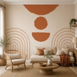 Ochre Totem — Luxury Kids Wallpaper Dubai