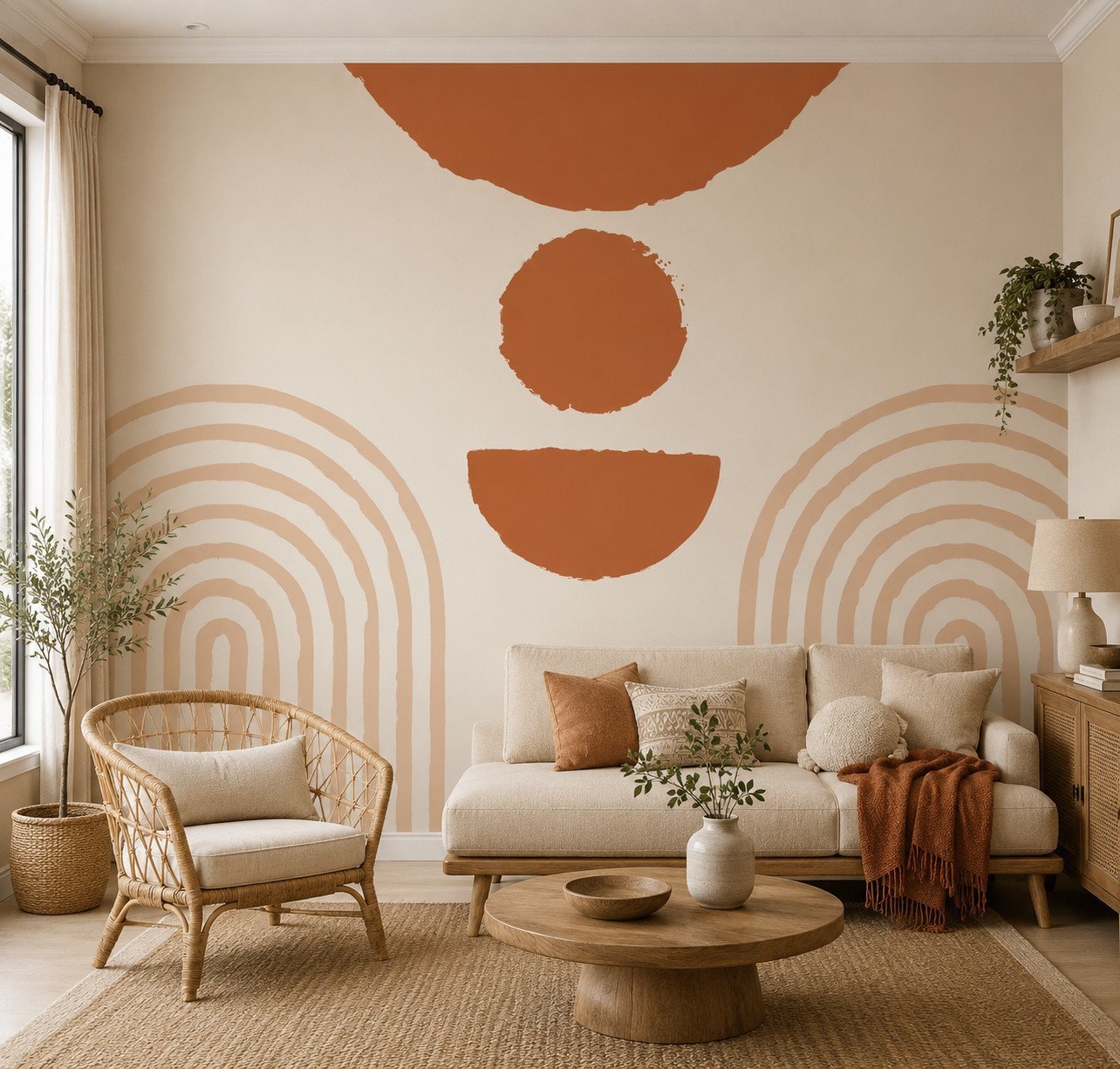 Ochre Totem — Luxury Kids Wallpaper Dubai
