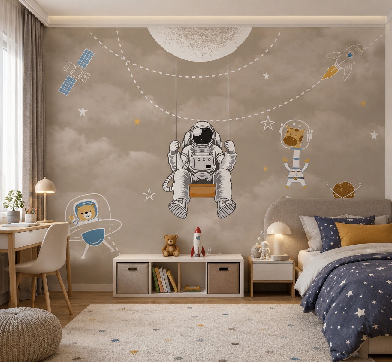 Orbit Swing — Luxury Kids Wallpaper Dubai