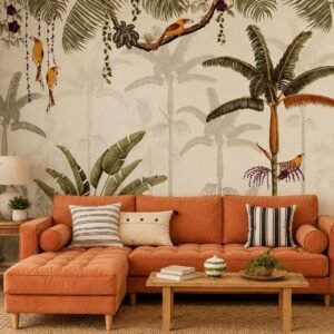 Orchid Roost — Luxury Floral Wallpaper Dubai
