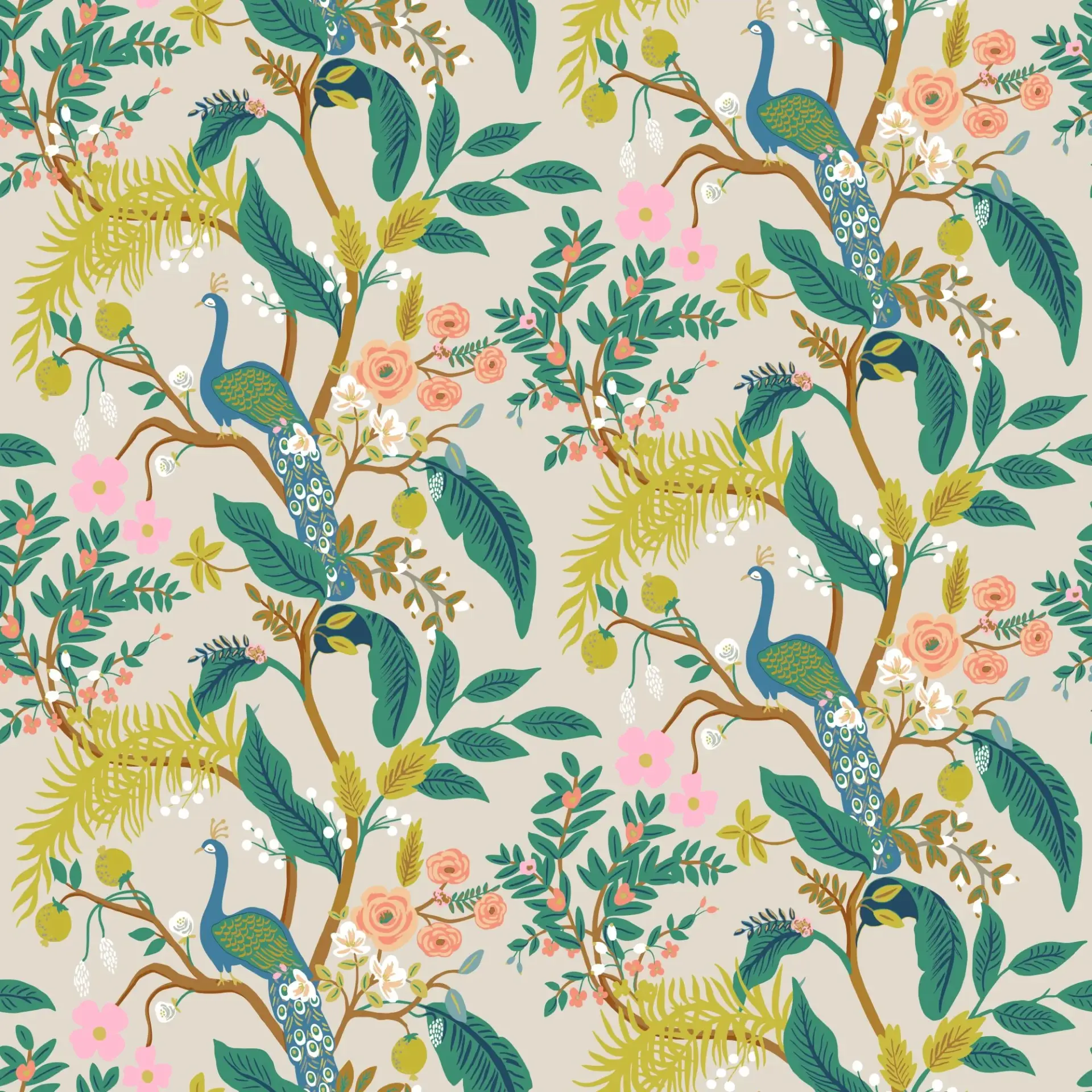 Ornate Pavo — Luxury Floral Wallpaper Dubai - Image 2
