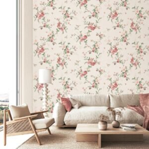 Rose Meadow — Floral Wallpaper Dubai