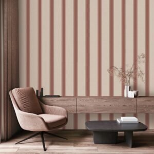 Heritage Stripe — Plain & Textured Wallpaper Dubai
