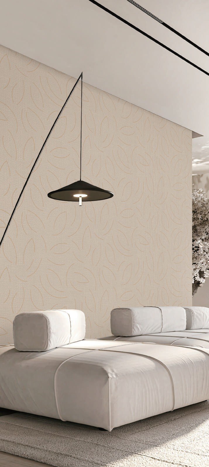 Ivory Loop — Plain & Textured Wallpaper Dubai - Image 3