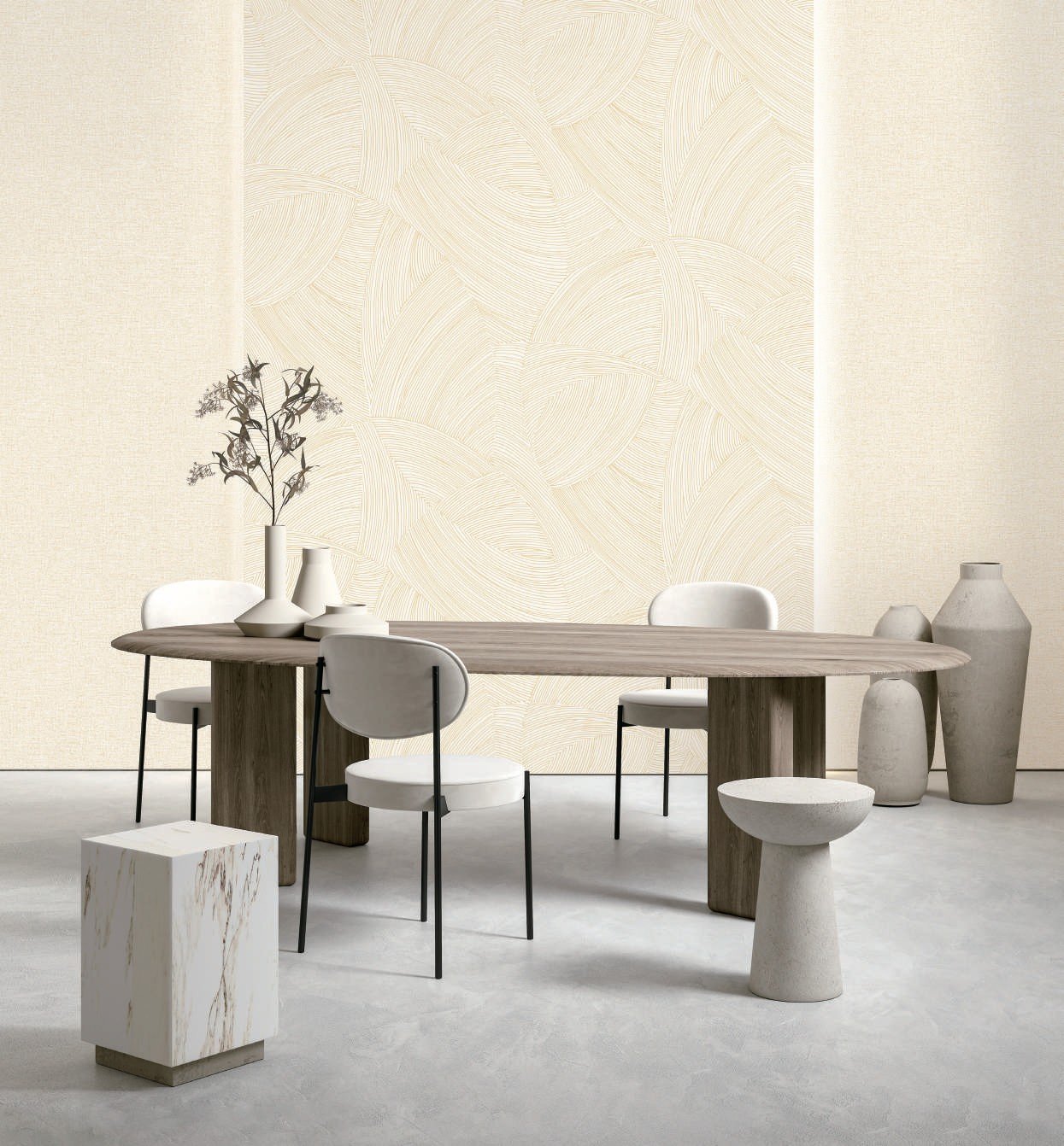 Woven Harmony — Plain & Textured Wallpaper Dubai