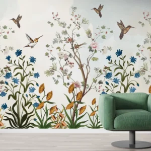 Painterly Garden — Luxury Floral Wallpaper Dubai