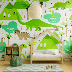 Palm-Peak Playroom — Luxury Kids Wallpaper Dubai