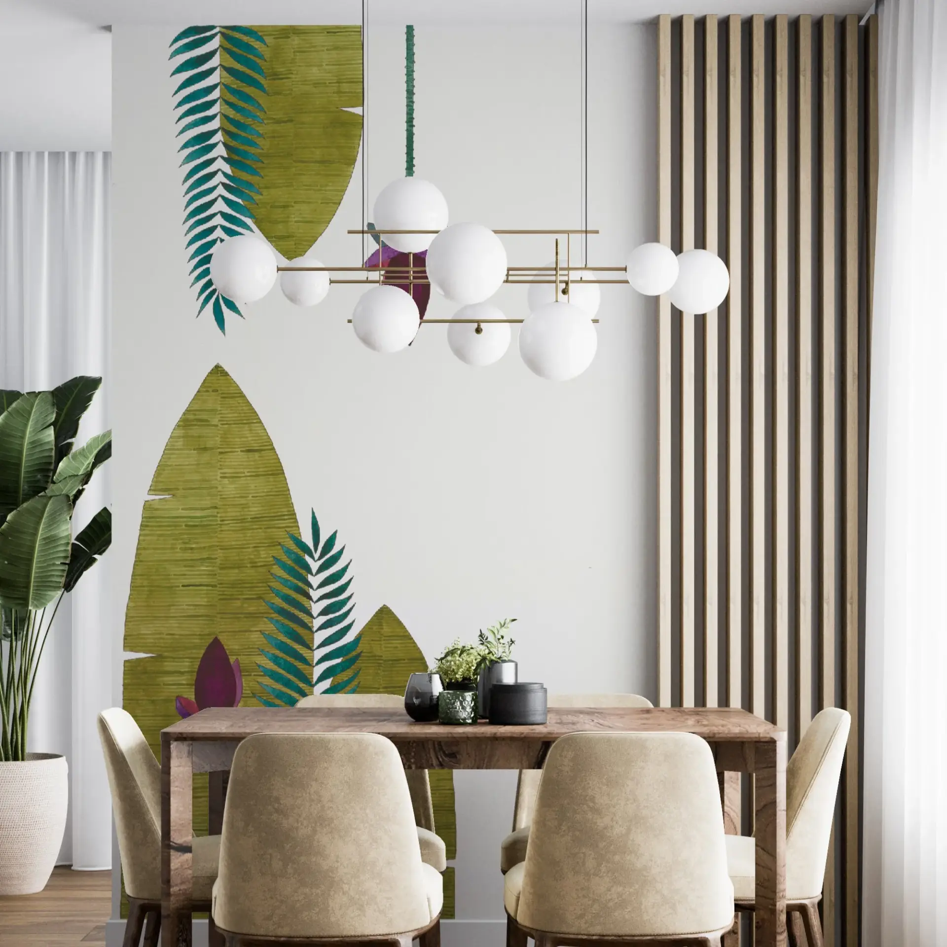 Palm Relics — Luxury Floral Wallpaper Dubai - Image 2