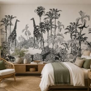 Palmera Fauna — Luxury Floral Wallpaper Dubai