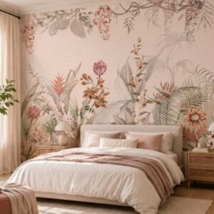 Pastel Arboretum — Luxury Floral Wallpaper Dubai