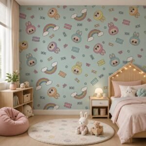 Pastel Trinkets — Luxury Kids Wallpaper Dubai