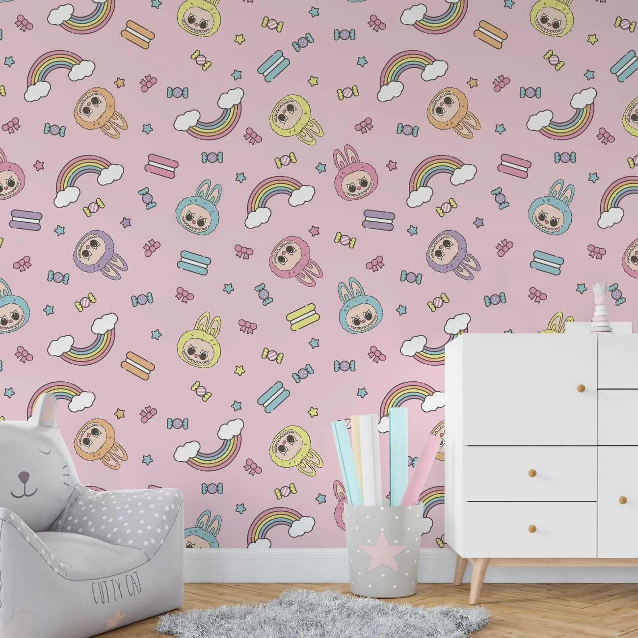 Pastel Trinkets — Luxury Kids Wallpaper Dubai - Image 4