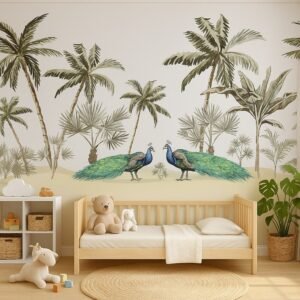Peacock Grove — Luxury Kids Wallpaper Dubai