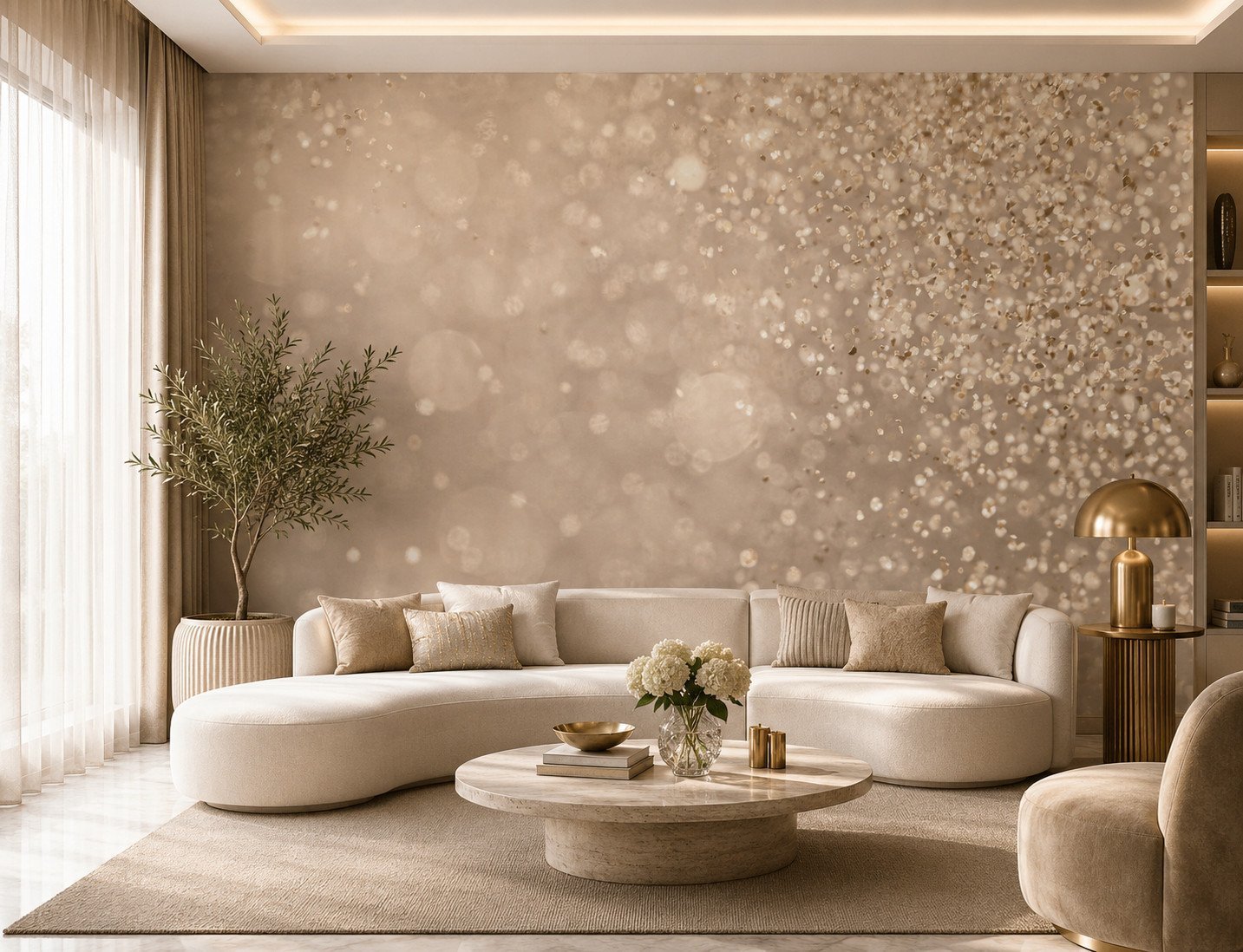Pearl Cascade — Modern Wallpaper Dubai
