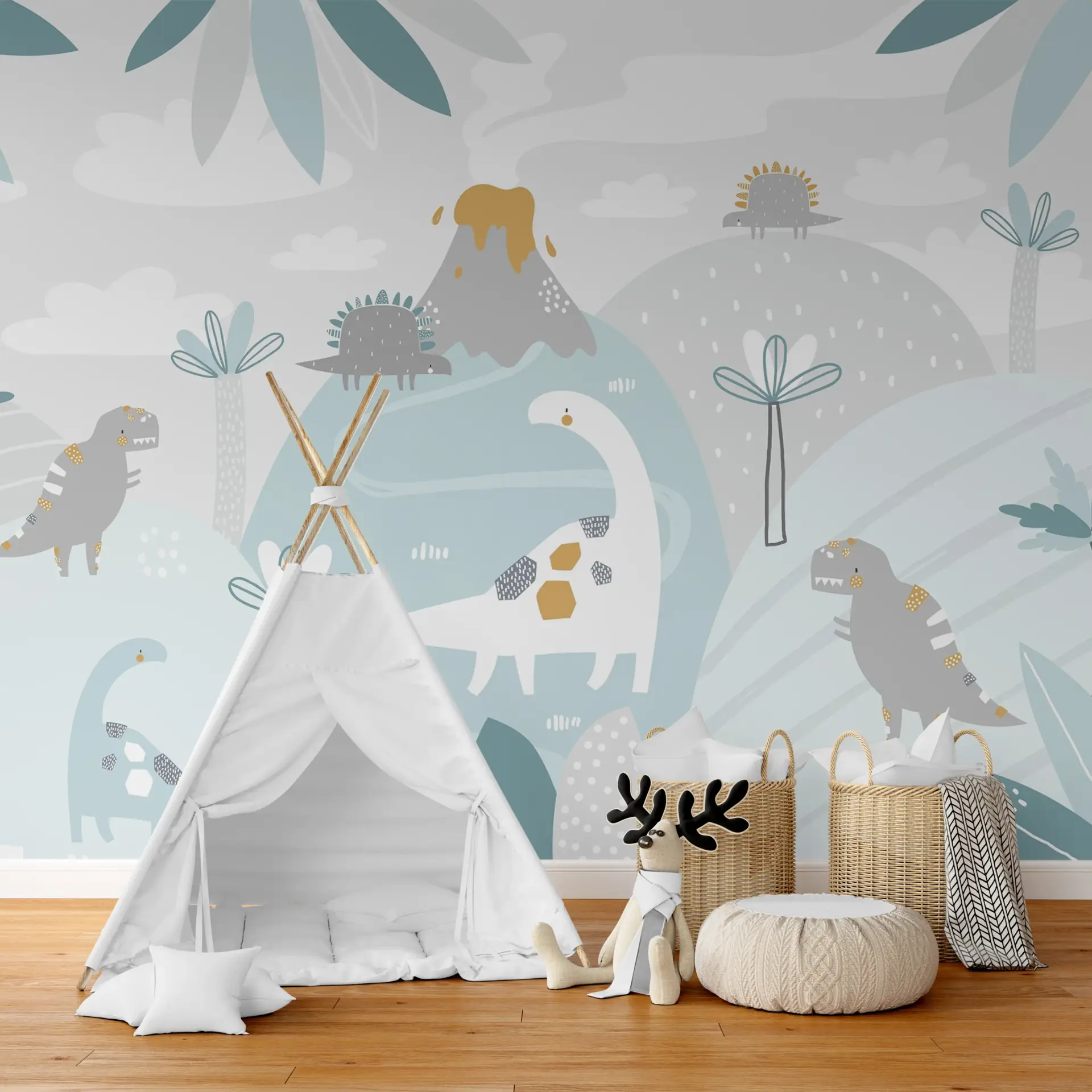 Pebble Dinos — Luxury Kids Wallpaper Dubai - Image 3