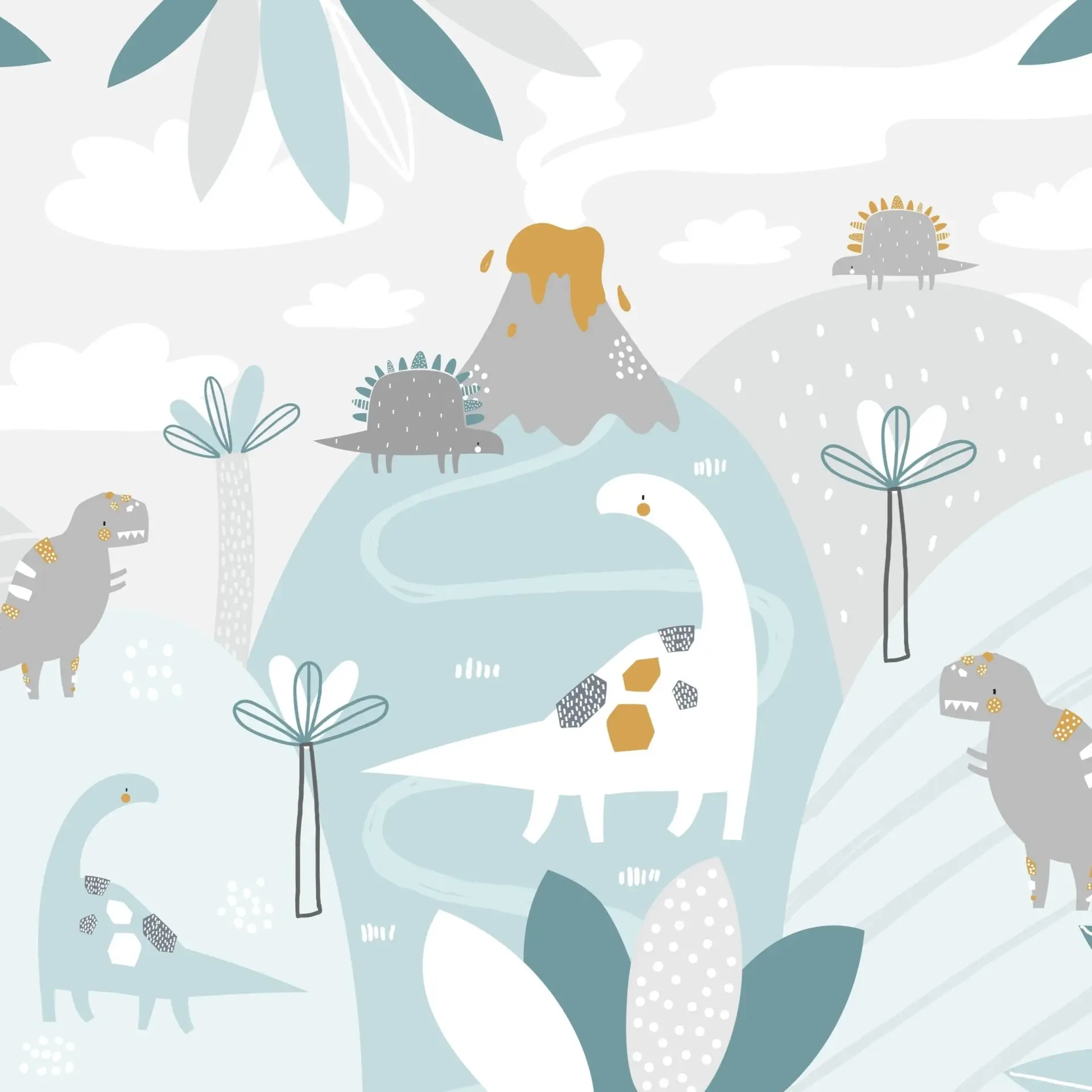 Pebble Dinos — Luxury Kids Wallpaper Dubai - Image 2