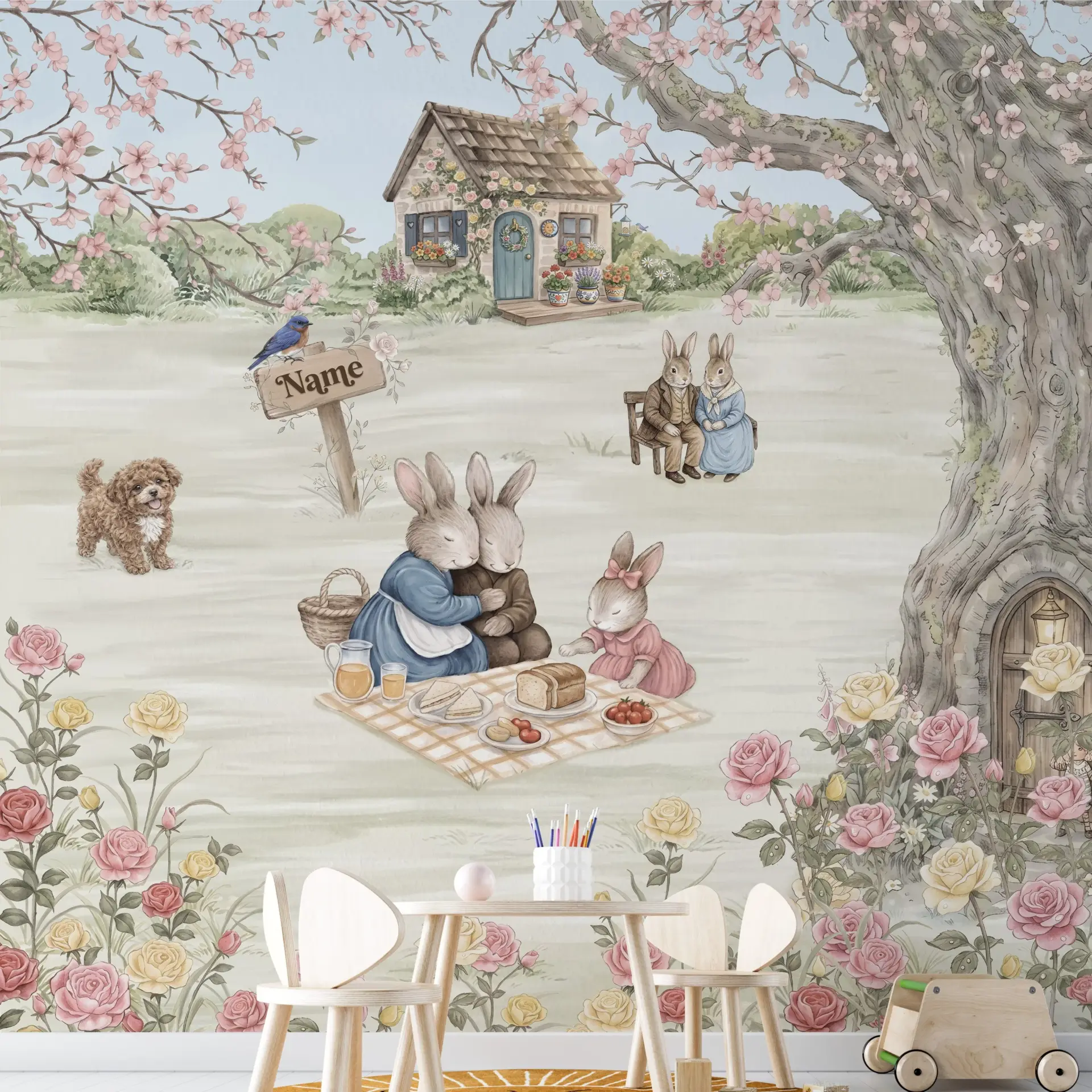 Petal Picnic — Luxury Kids Wallpaper Dubai - Image 2