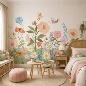 Petal Reverie — Luxury Kids Wallpaper Dubai