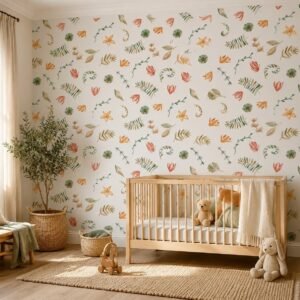 Petal Thicket — Luxury Floral Wallpaper Dubai