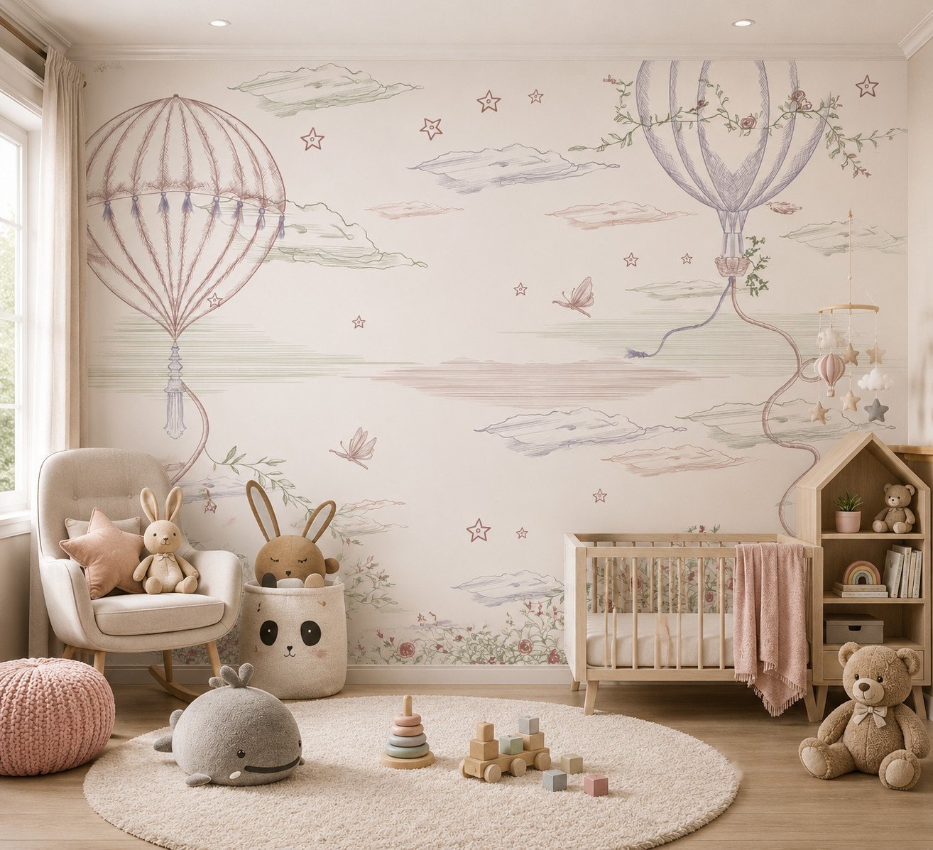 Petaline Flight — Luxury Kids Wallpaper Dubai
