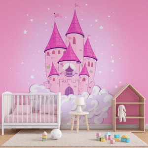 Pink Castle — Luxury Kids Wallpaper Dubai