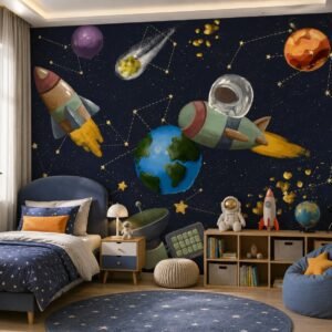 Planetary Quest — Luxury Kids Wallpaper Dubai