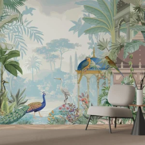 Regal Tropicana — Luxury Floral Wallpaper Dubai