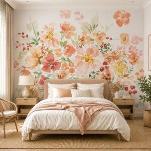 Rosy Fresco — Luxury Floral Wallpaper Dubai