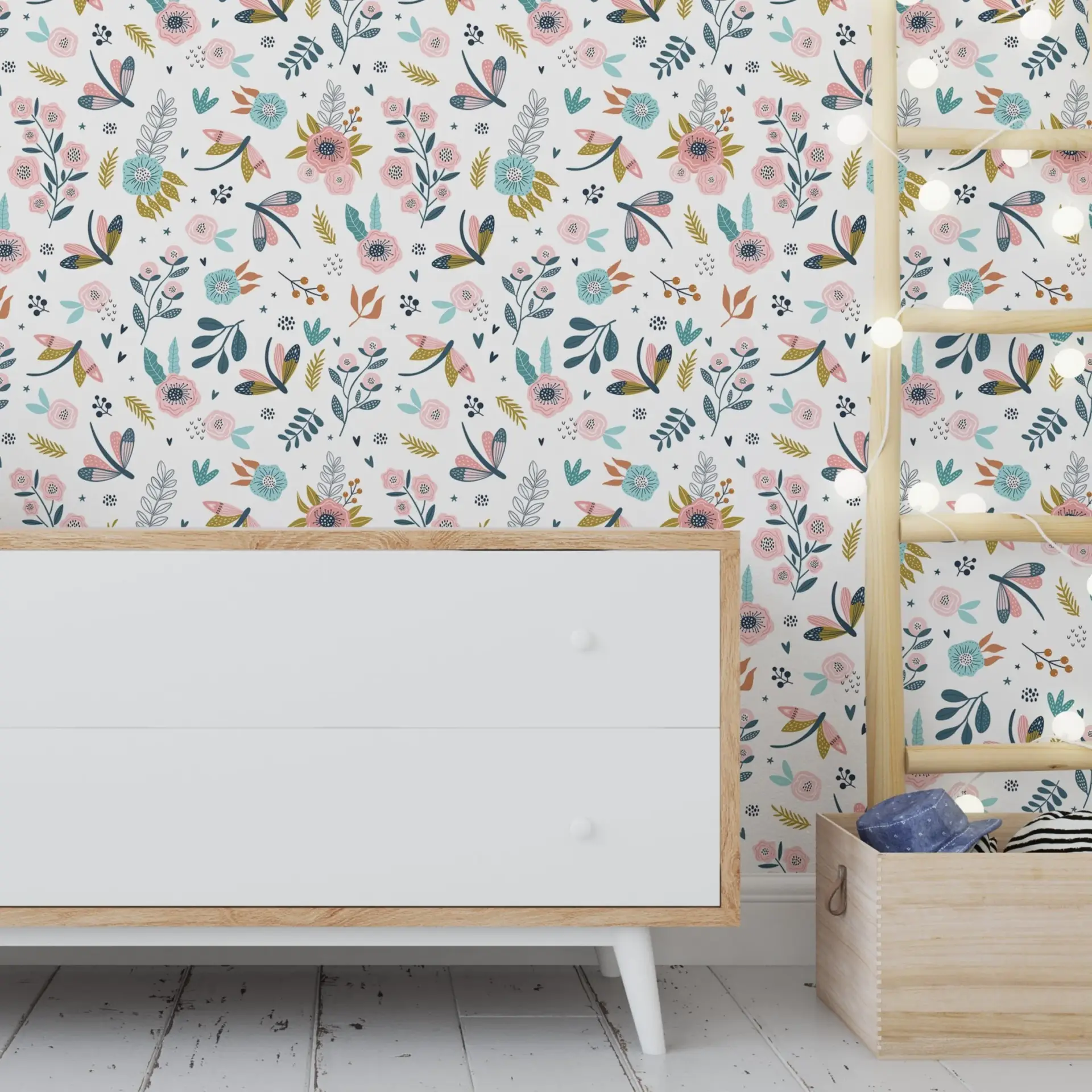 Rosy Gliders — Luxury Floral Wallpaper Dubai - Image 3