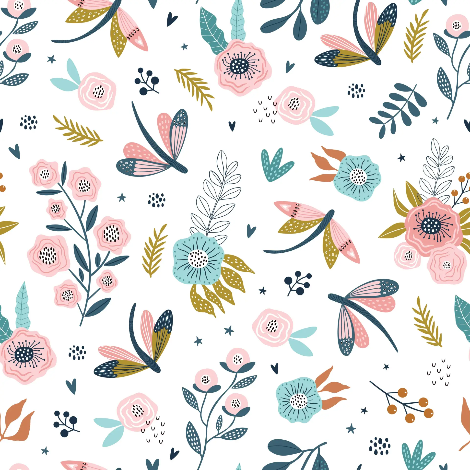 Rosy Gliders — Luxury Floral Wallpaper Dubai - Image 2