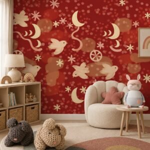 Rouge Starflight — Luxury Kids Wallpaper Dubai
