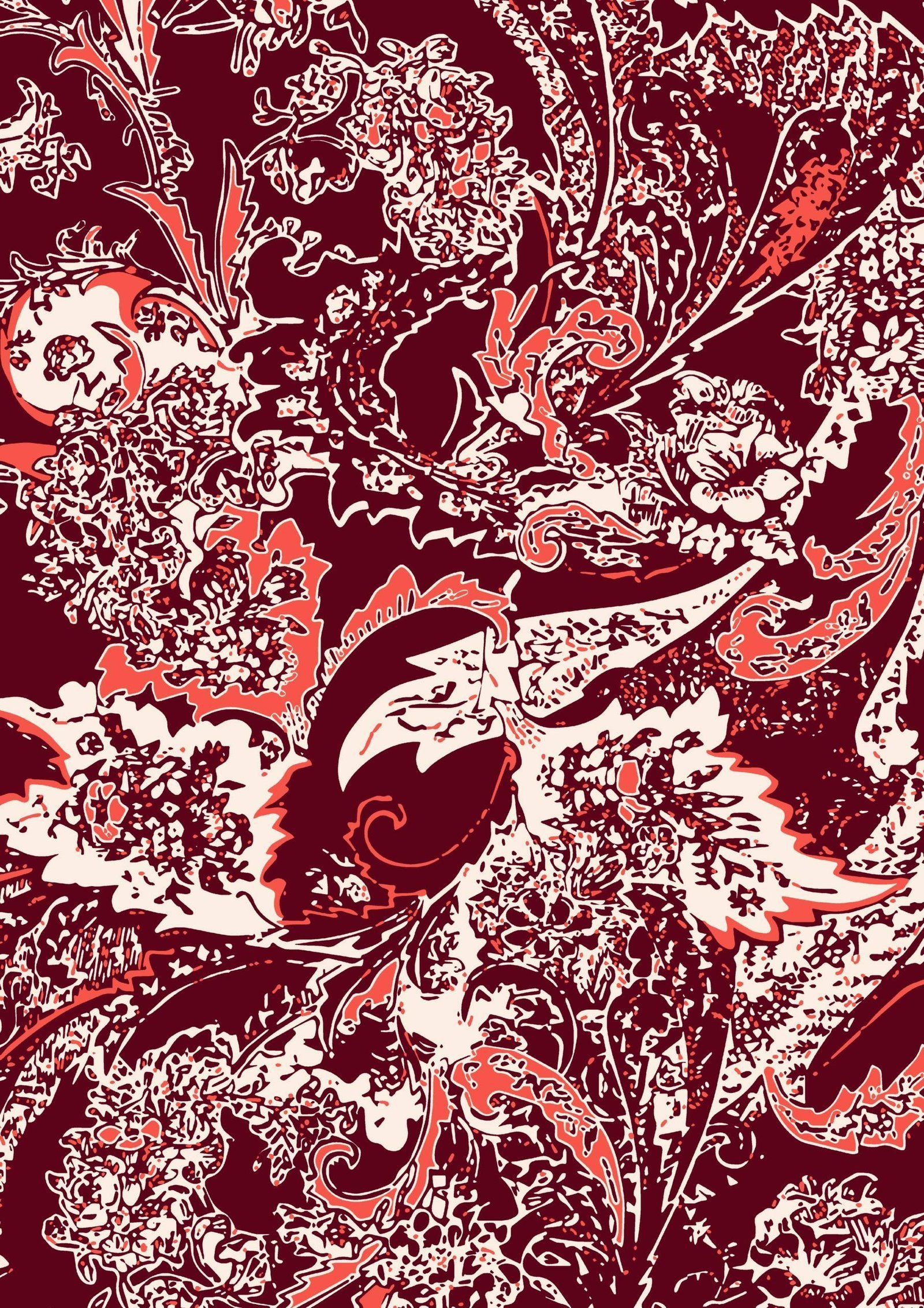Royal Ember — Luxury Floral Wallpaper Dubai - Image 2
