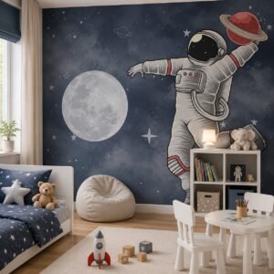 Saturn Salute — Luxury Kids Wallpaper Dubai