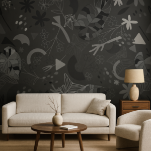 Shadow Flora — Plain & Textured Wallpaper Dubai