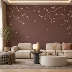 Silken Branches — Luxury Floral Wallpaper Dubai