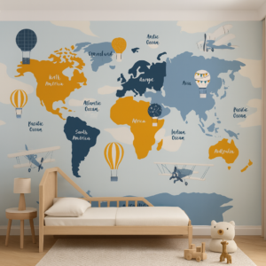 Sky Explorer — Luxury Kids Wallpaper Dubai