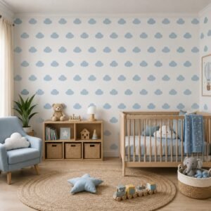 Sky Pebbles — Luxury Kids Wallpaper Dubai