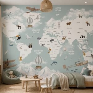 Skybound Atlas — Luxury Kids Wallpaper Dubai