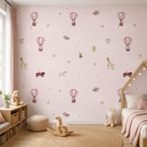 Skybound Playmates — Luxury Kids Wallpaper Dubai
